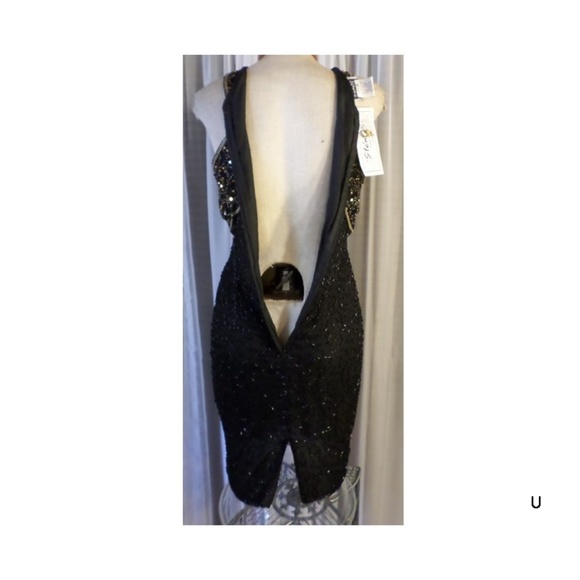 NWT Vintage Stenay 8 Silk Bead Sequins Dress Party - Picture 3 of 8